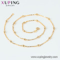 44711 Collar de cadena de cuentas unisex color oro de 18k xuping simple